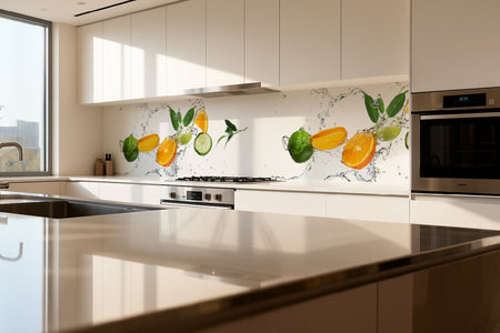 Küchenrückwand Zitrus Splash