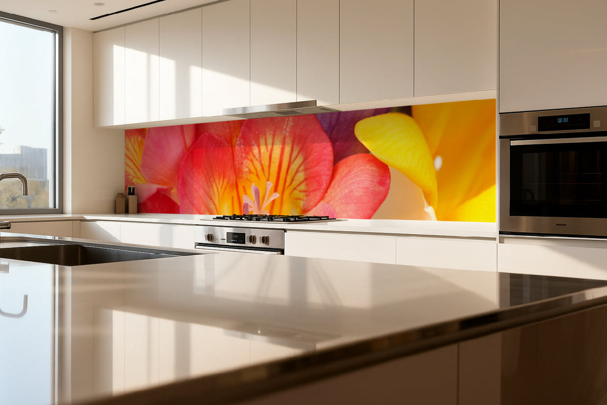 Küchenrückwand Blumen Design