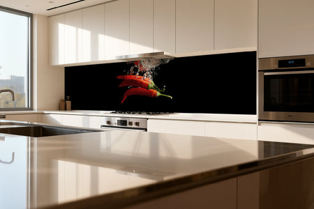 Küchenrückwand Chili Splash