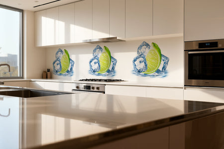 Küchenrückwand Limette & Eis