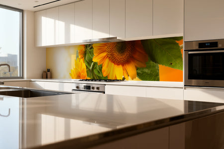 Küchenrückwand Sonnenblume Gelb