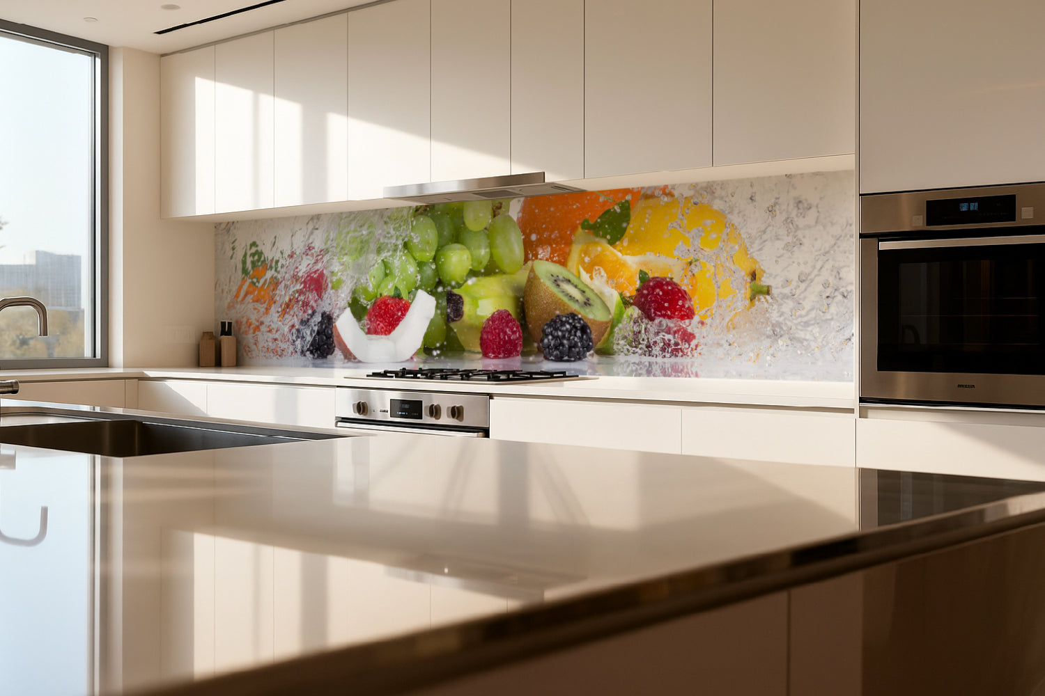 Küchenrückwand Früchte Splash