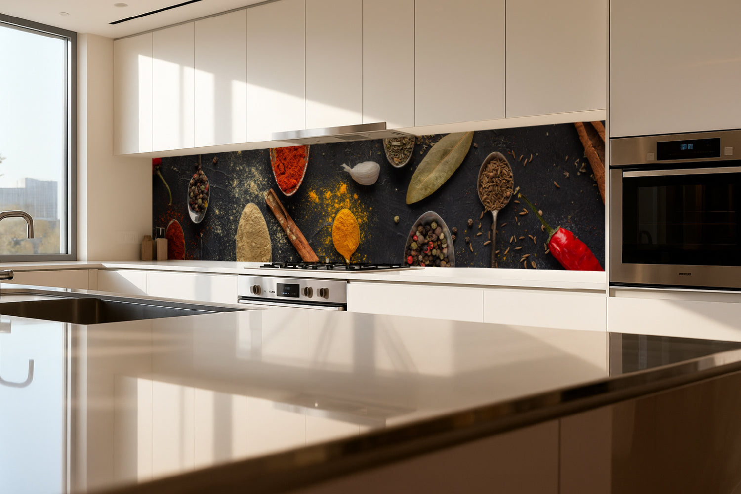 Küchenrückwand Bunte Gewürze