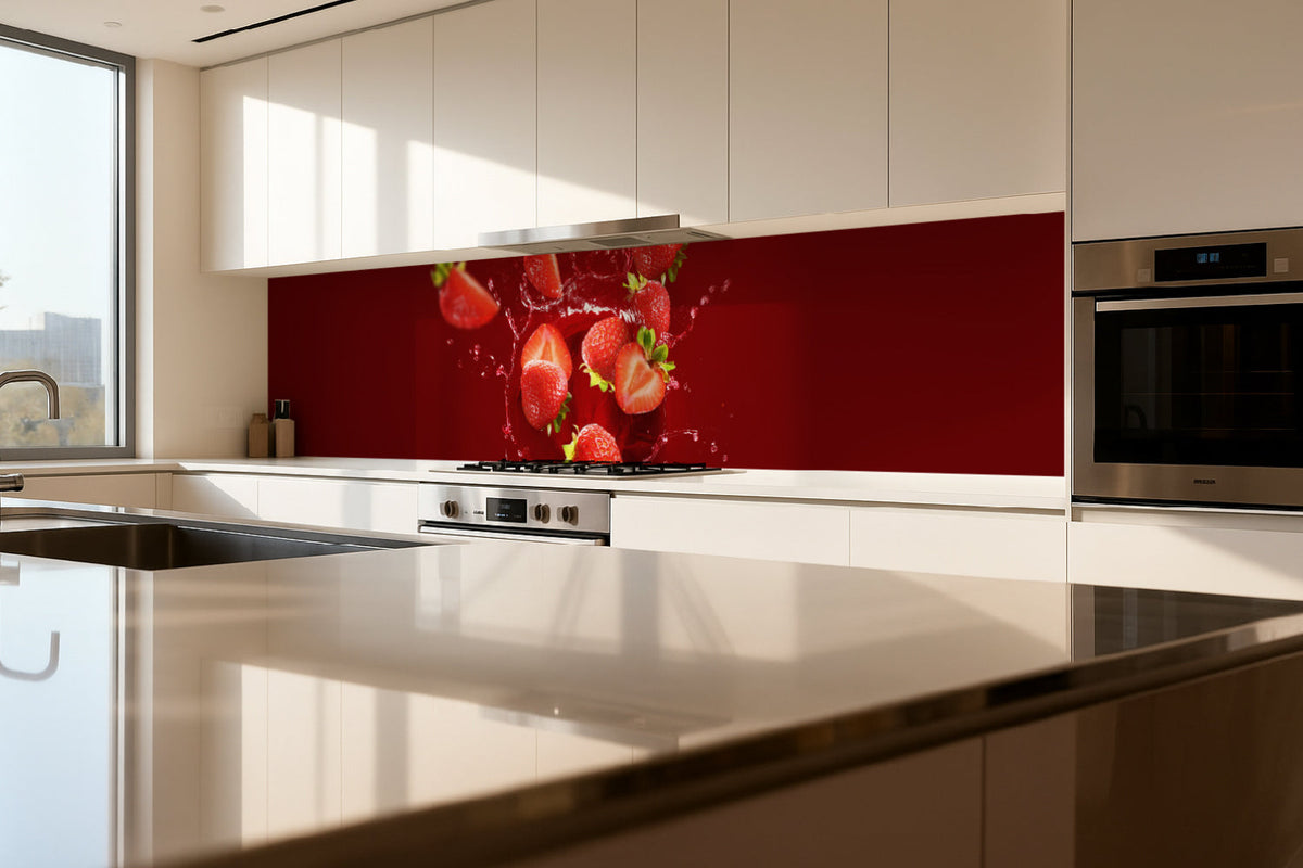 Küchenrückwand Erdbeeren Splash