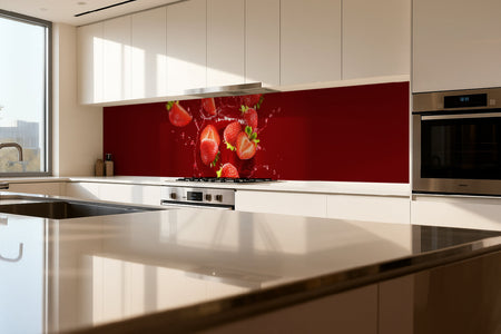 Küchenrückwand Erdbeeren Splash
