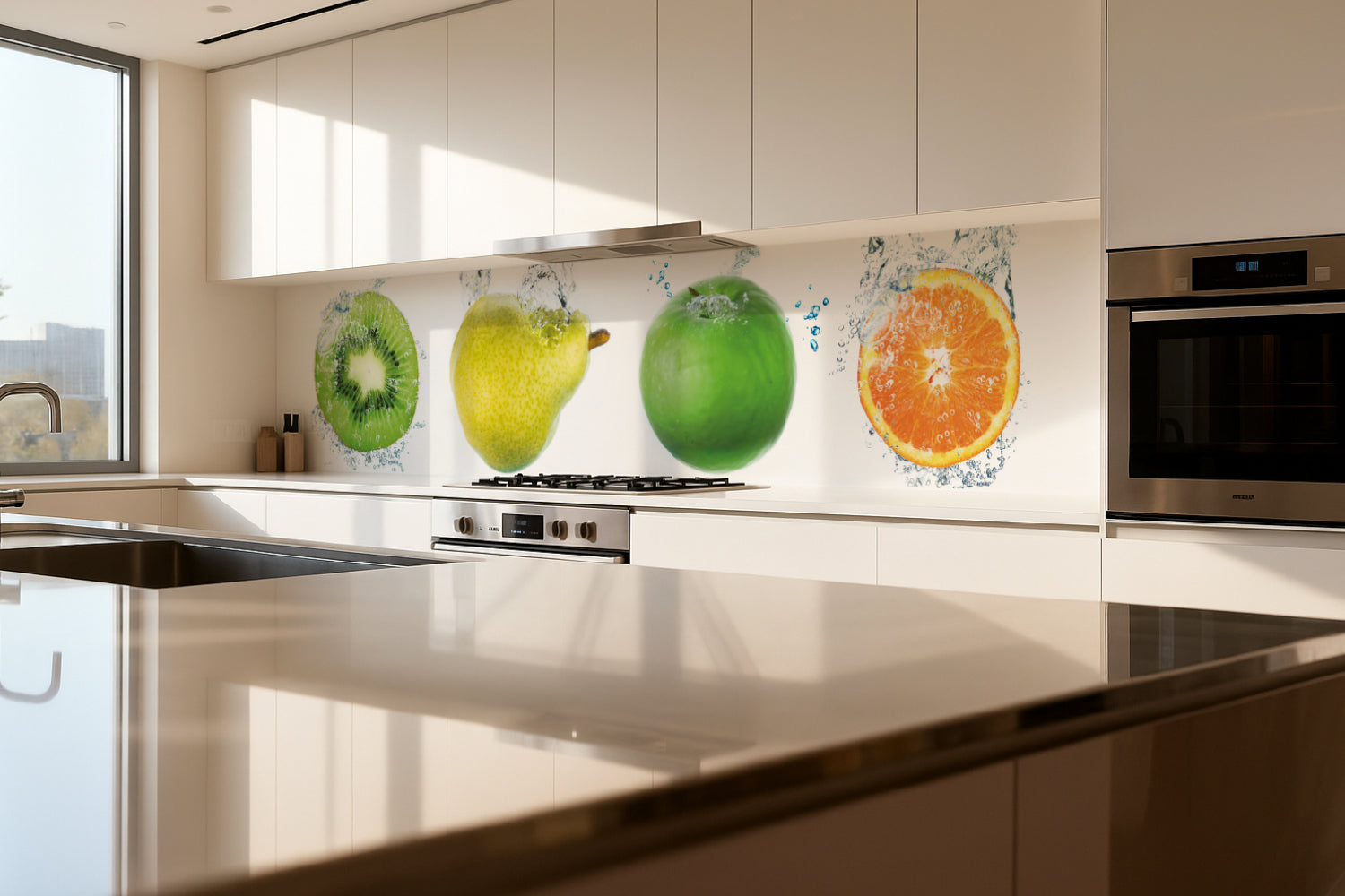 Küchenrückwand Früchte Splash