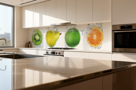 Küchenrückwand Früchte Splash