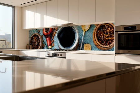 Küchenrückwand Kaffee & Pfeife Vintage