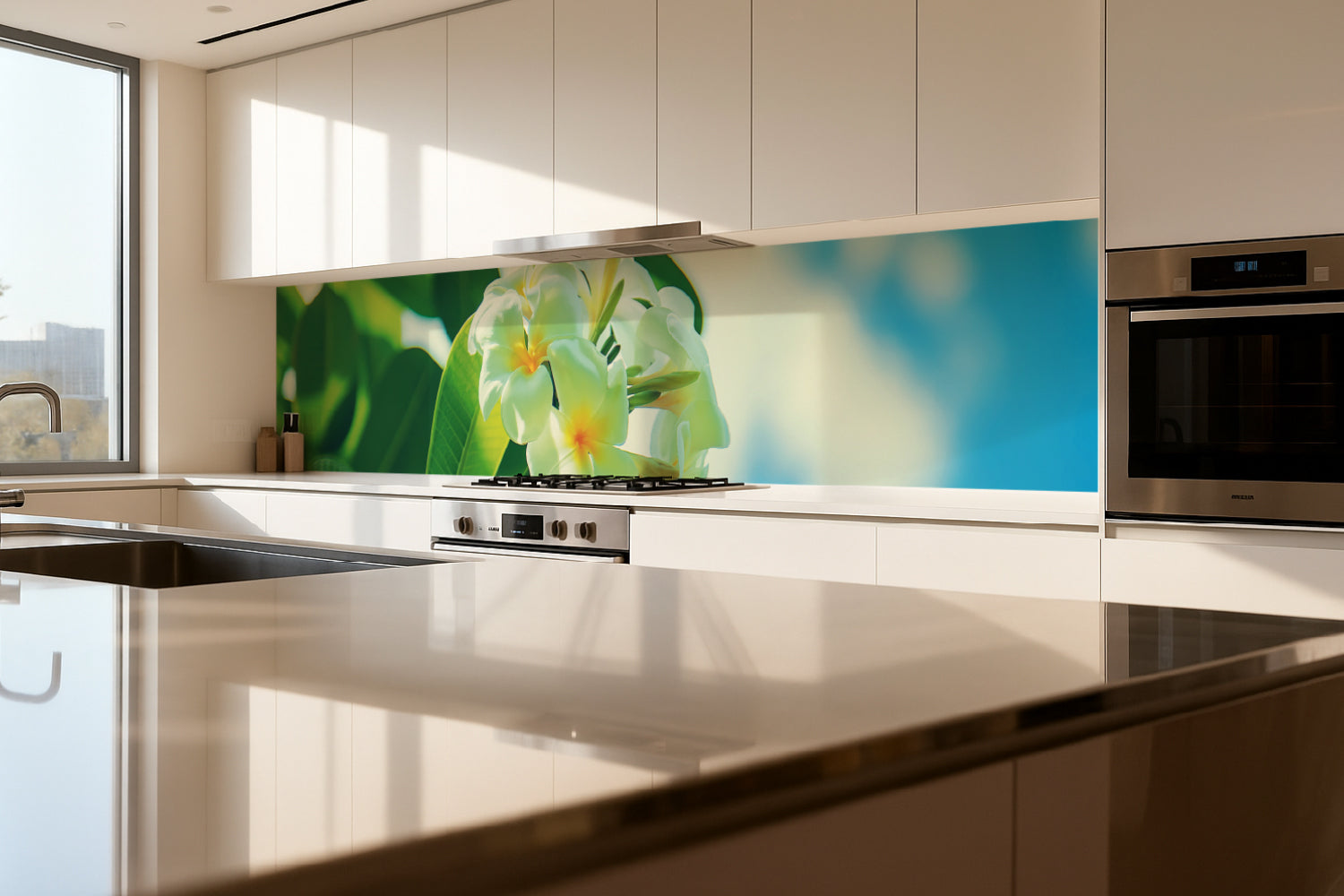 Küchenrückwand Exotische Blumen