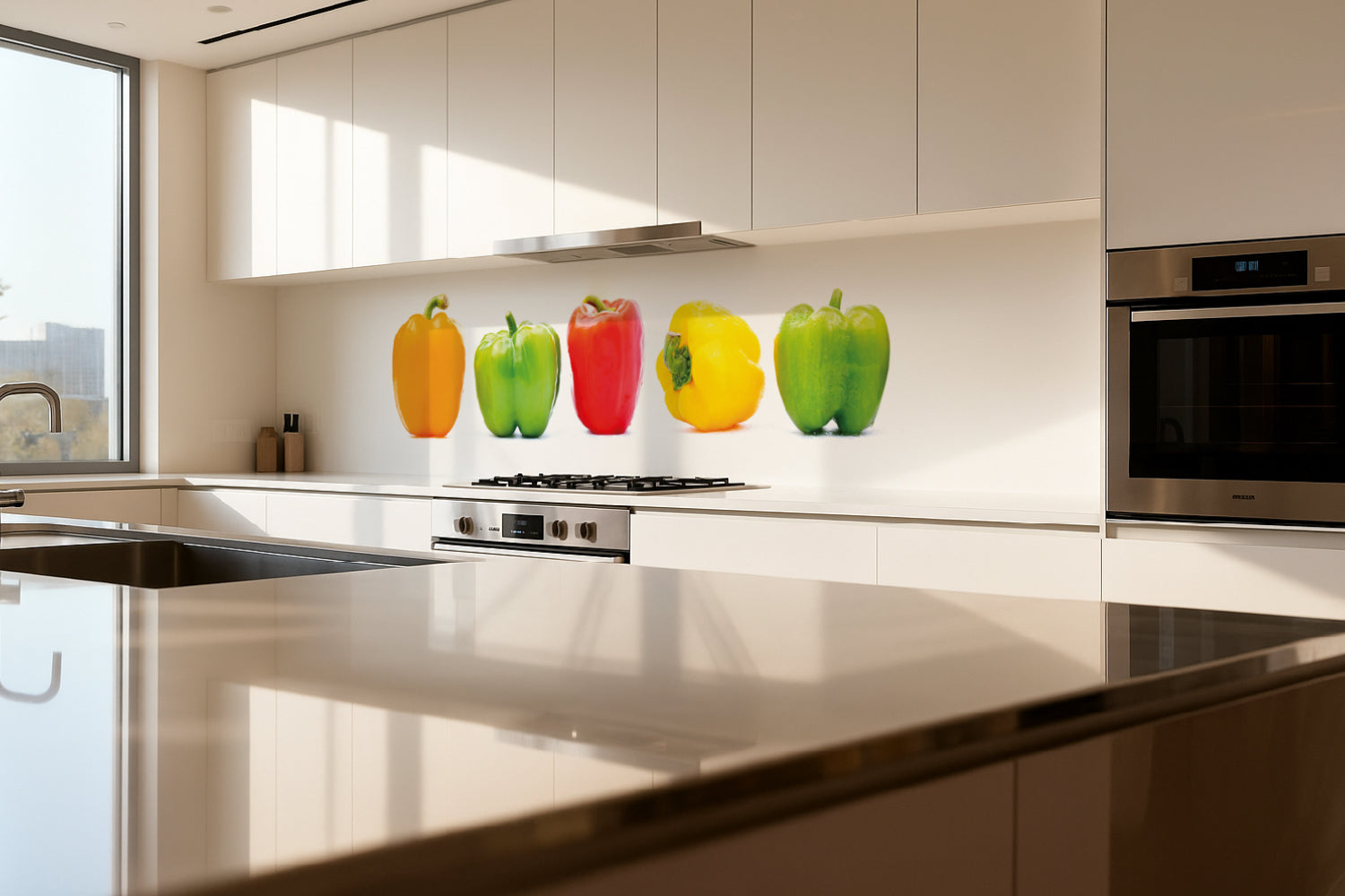 Küchenrückwand Bunte Paprika