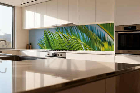 Küchenrückwand Palmenblätter Tropisch