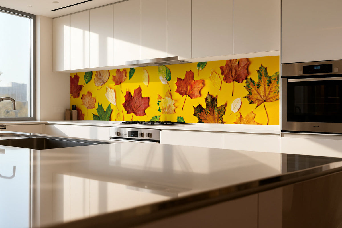 Küchenrückwand Herbstblätter