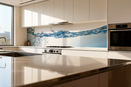 Küchenrückwand Wasser Welle