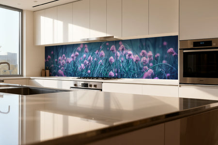 Küchenrückwand Frühlingswiese Pastell