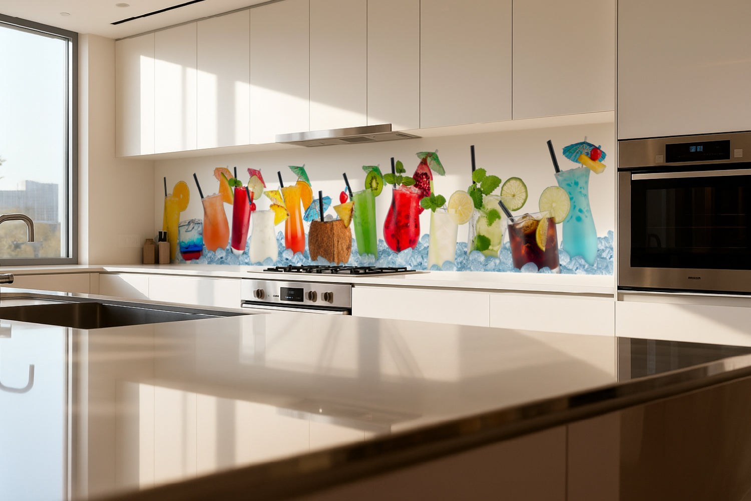 Küchenrückwand Bunte Cocktails