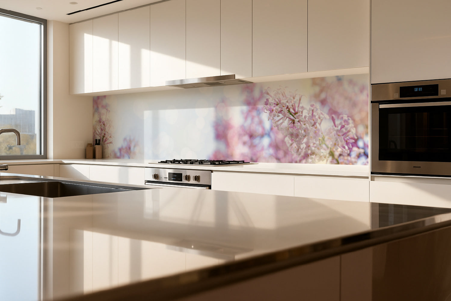 Küchenrückwand Florales Motiv Romantik