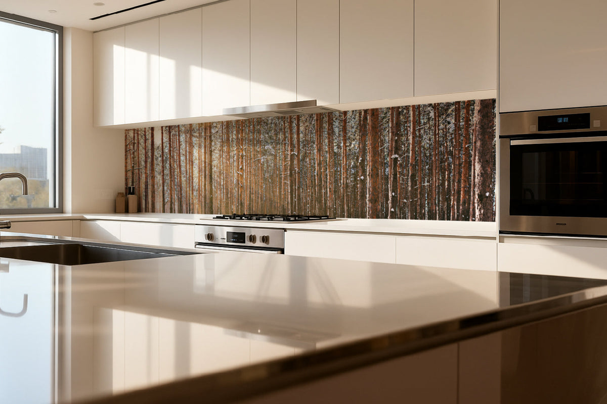 Küchenrückwand Waldmotiv