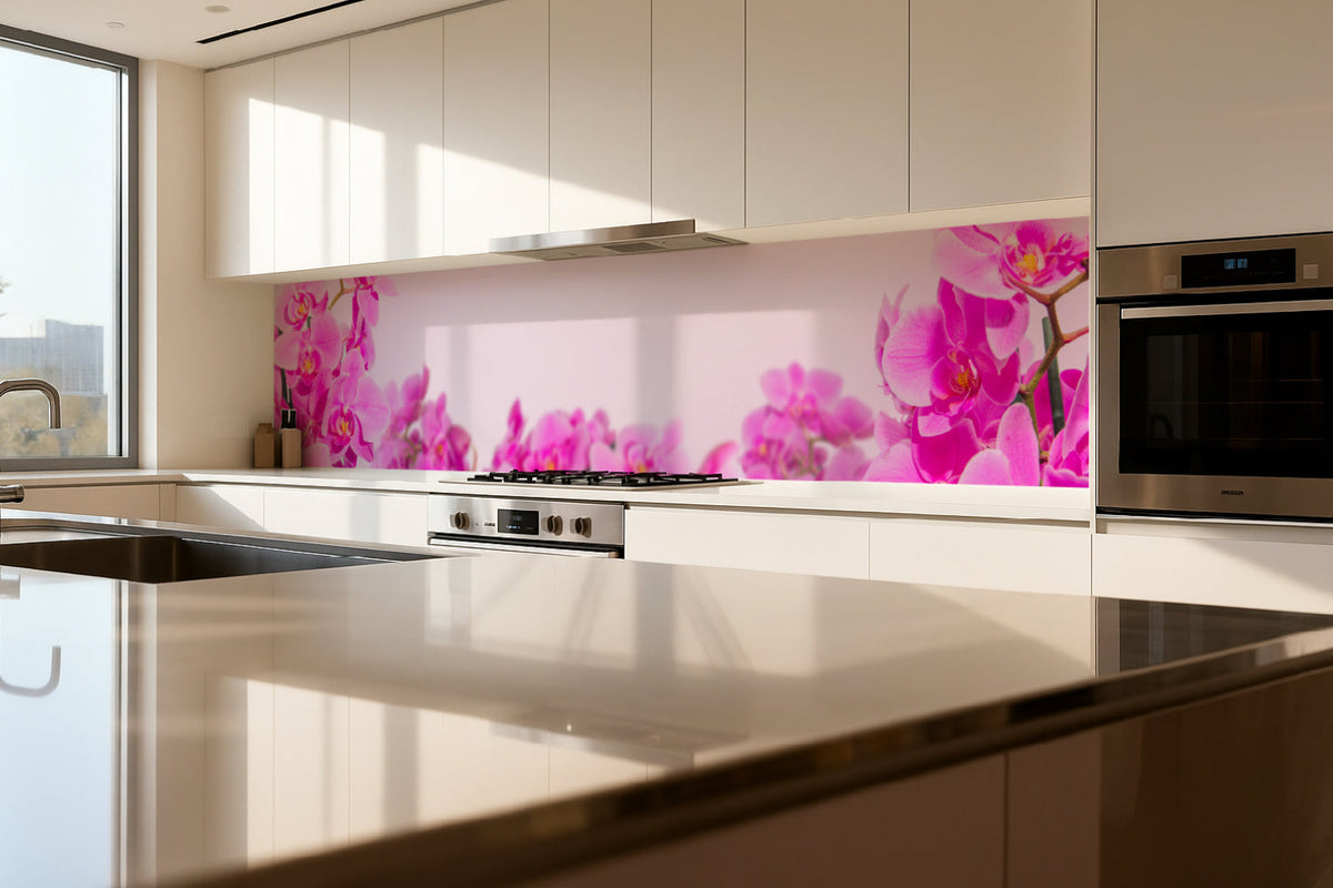 Küchenrückwand Orchideen Stilvoll
