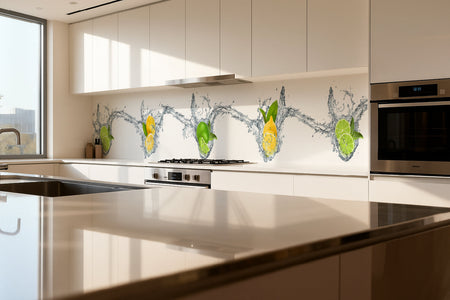 Küchenrückwand Zitrone & Limette