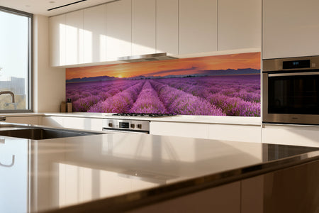 Küchenrückwand Lavendelfeld Provence