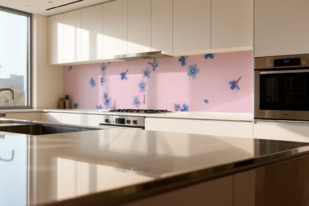 Küchenrückwand Romantisches Blumenmotiv
