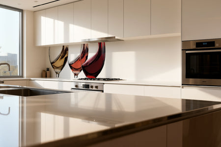 Küchenrückwand Weingläser