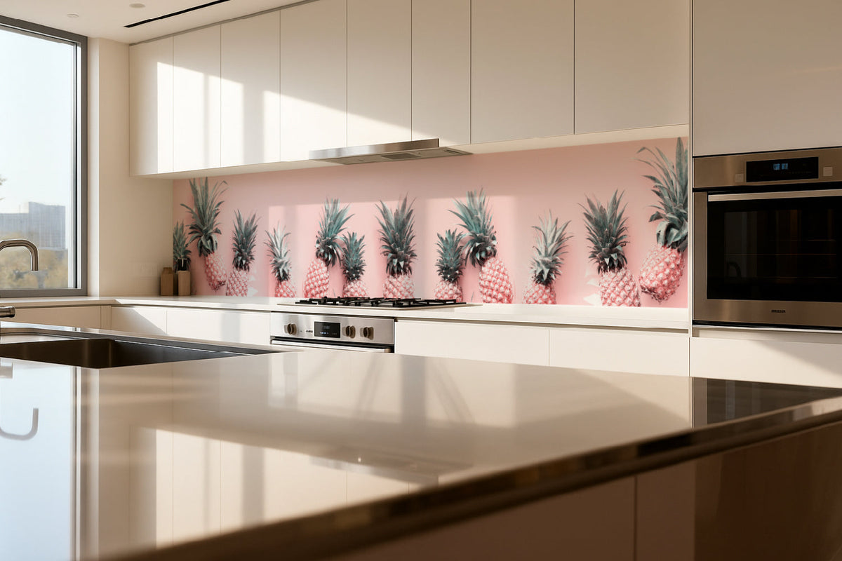 Küchenrückwand Stylische Ananas Design