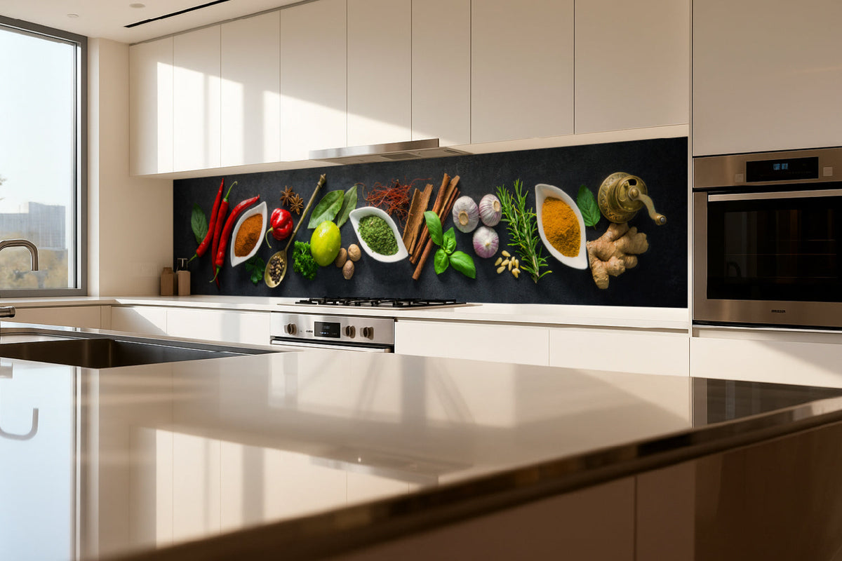 Küchenrückwand Gewürze & Kräuter