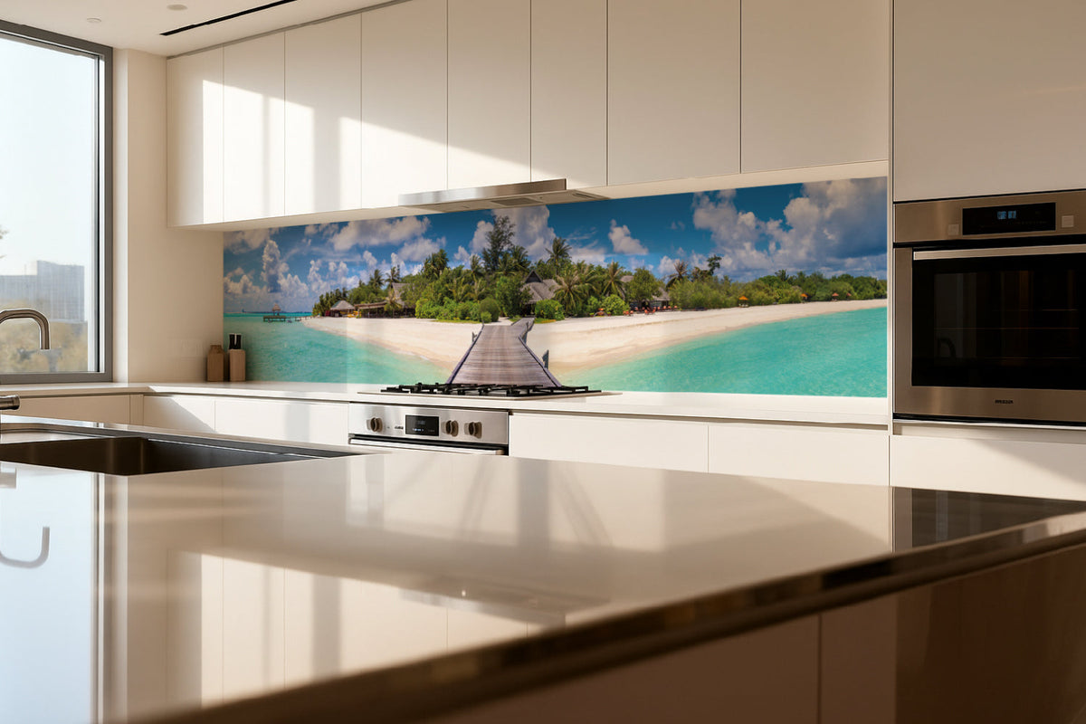 Küchenrückwand Tropischer Inseltraum