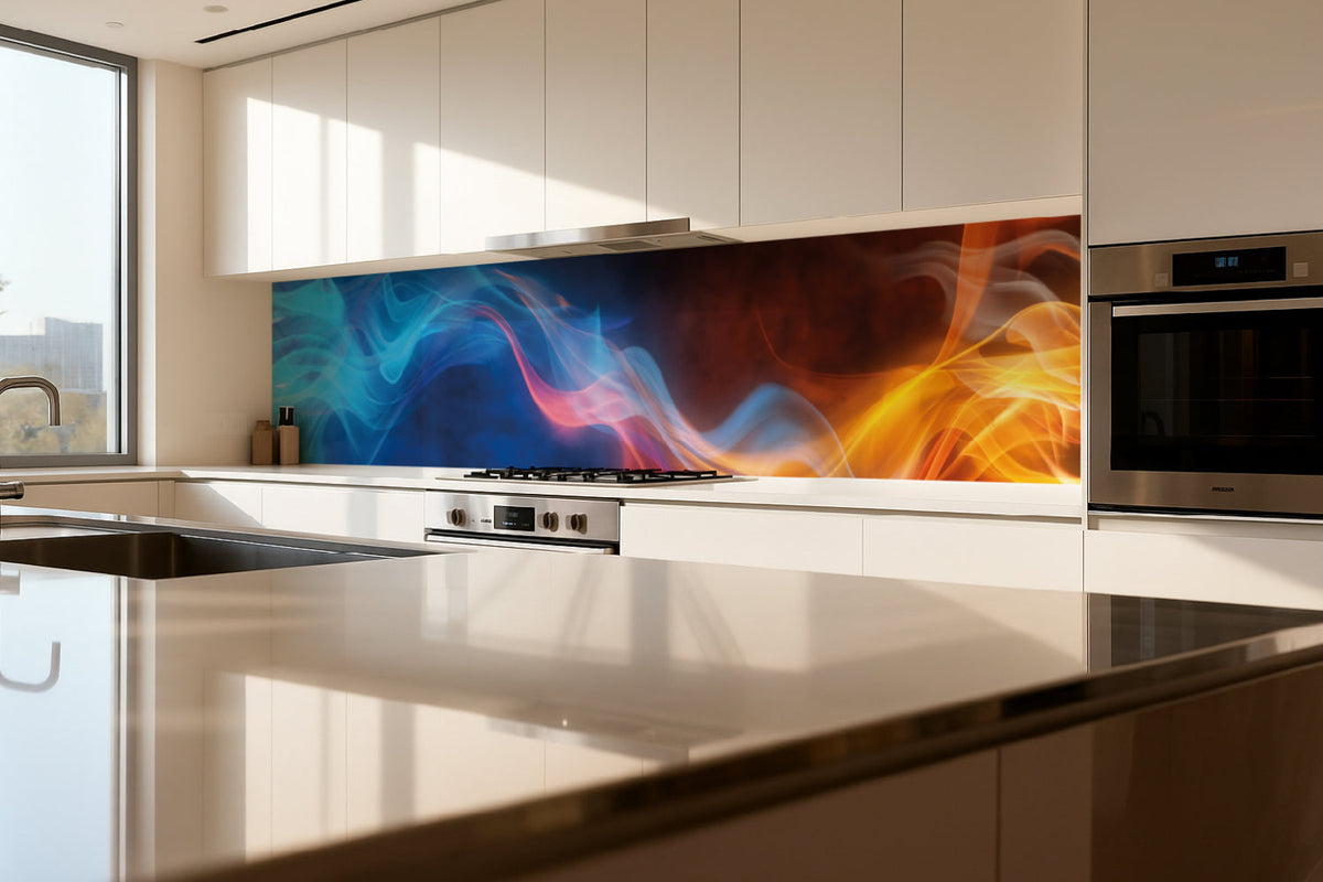 Küchenrückwand Abstraktes Flammenmotiv