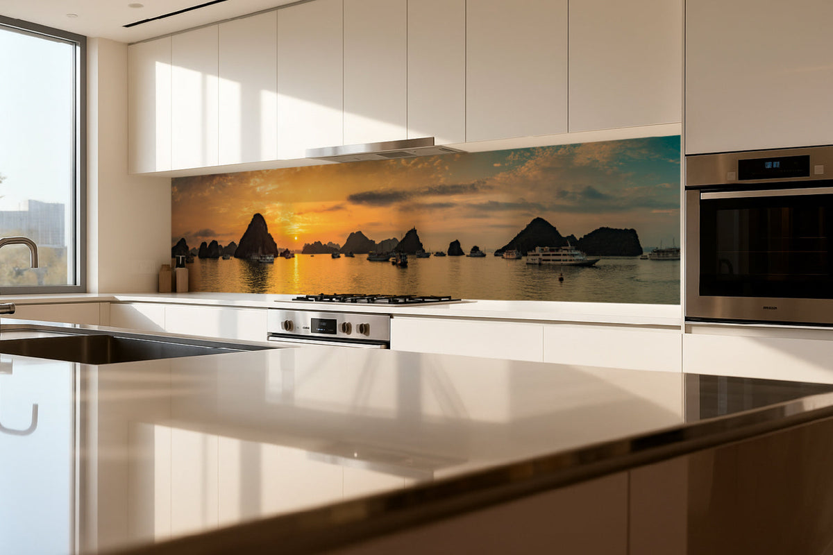 Küchenrückwand Sonnenuntergang