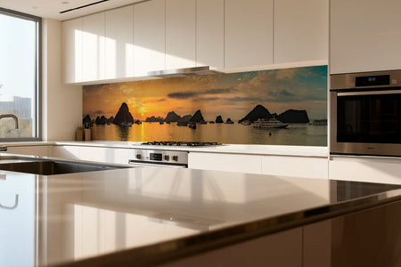 Küchenrückwand Sonnenuntergang