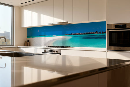 Küchenrückwand Traumstrand & türkisblaues Meer