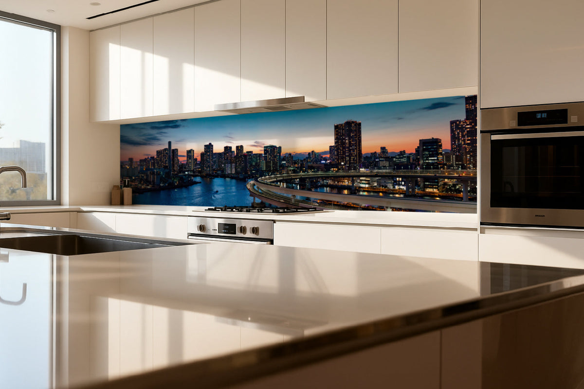 Küchenrückwand Urban Sunset