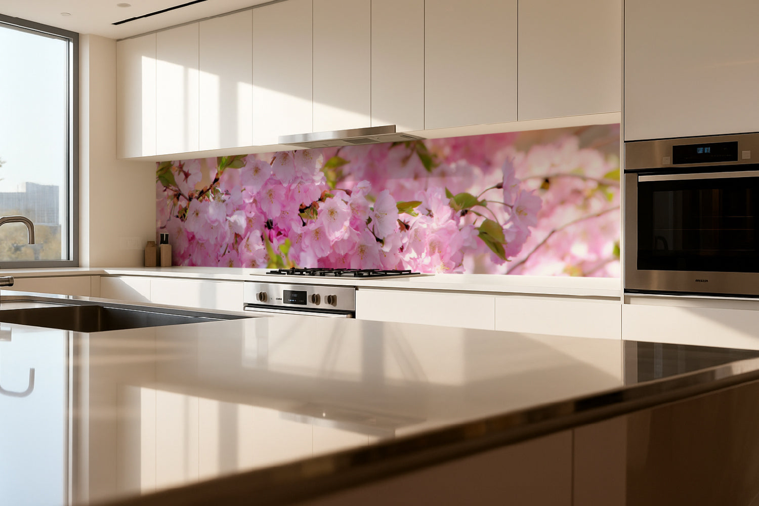Küchenrückwand Kirschblüte Design