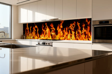 Küchenrückwand Feuer Flammen