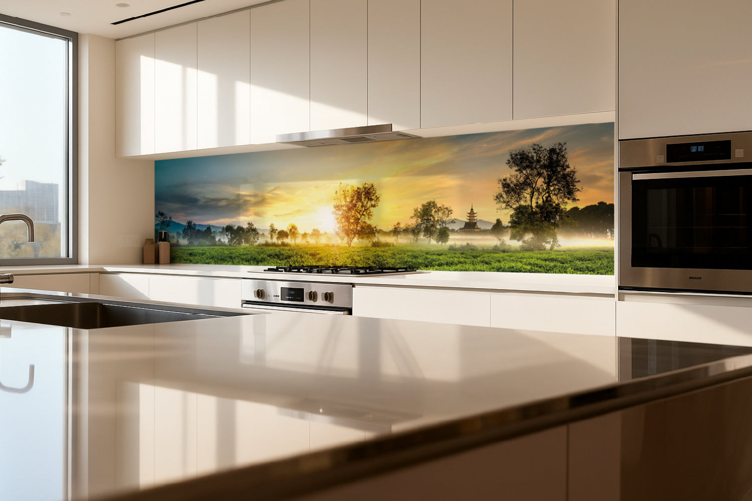 Küchenrückwand Sonnenaufgang