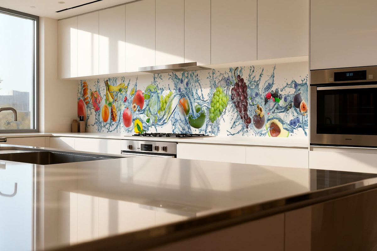 Küchenrückwand Obst im Wasser Splash