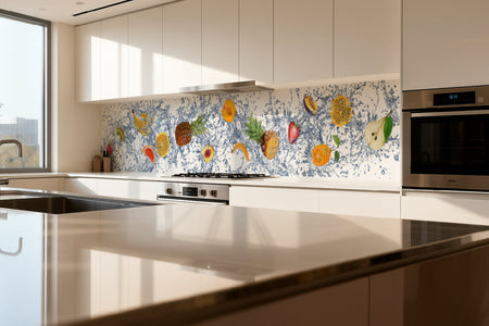 Küchenrückwand Obst Splash mit Wasser
