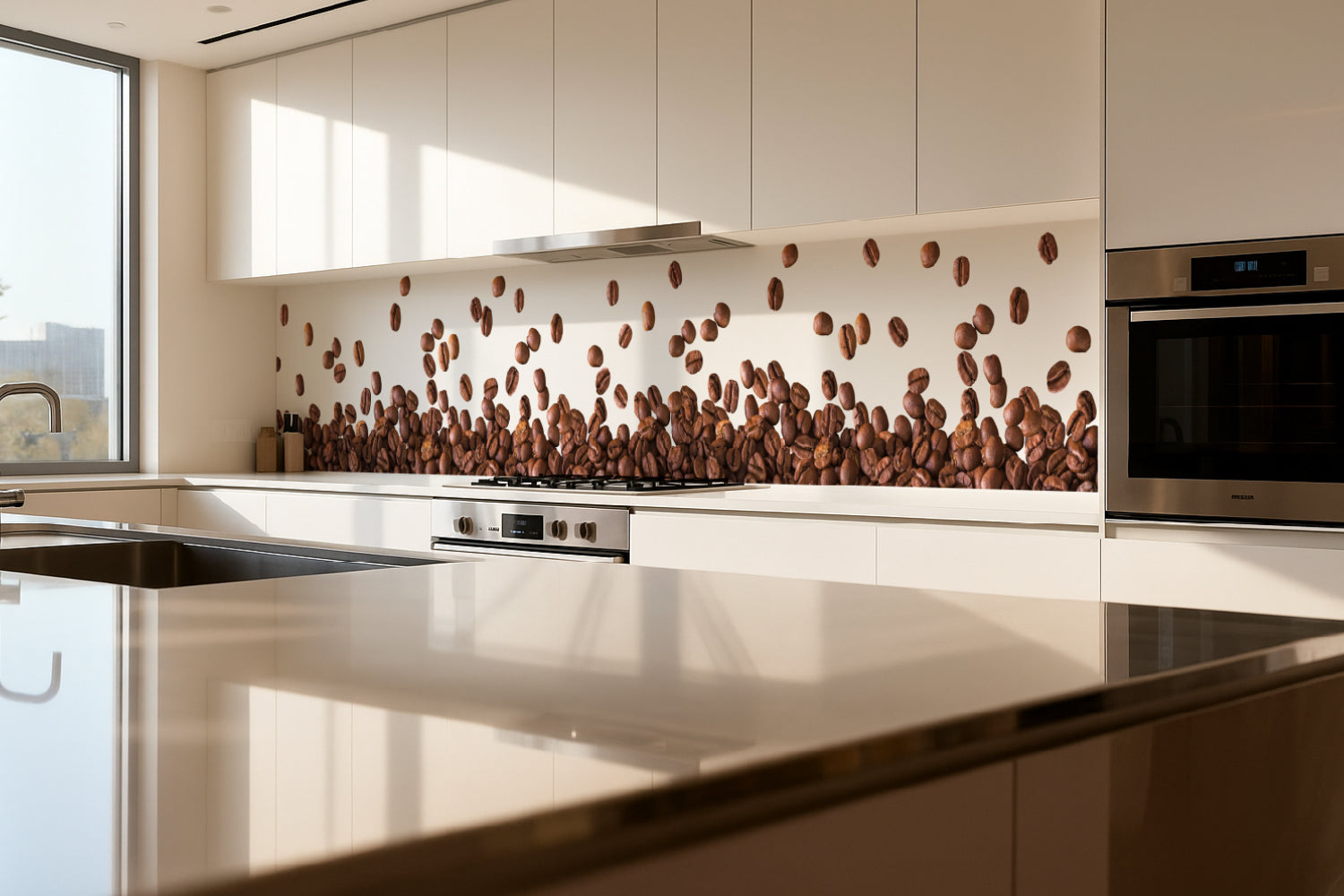 Küchenrückwand Kaffee Design modern