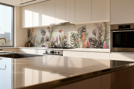 Küchenrückwand Tropische Blätter