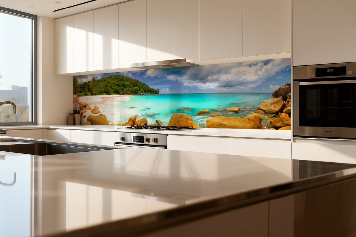 Küchenrückwand Traumstrand Tropisch