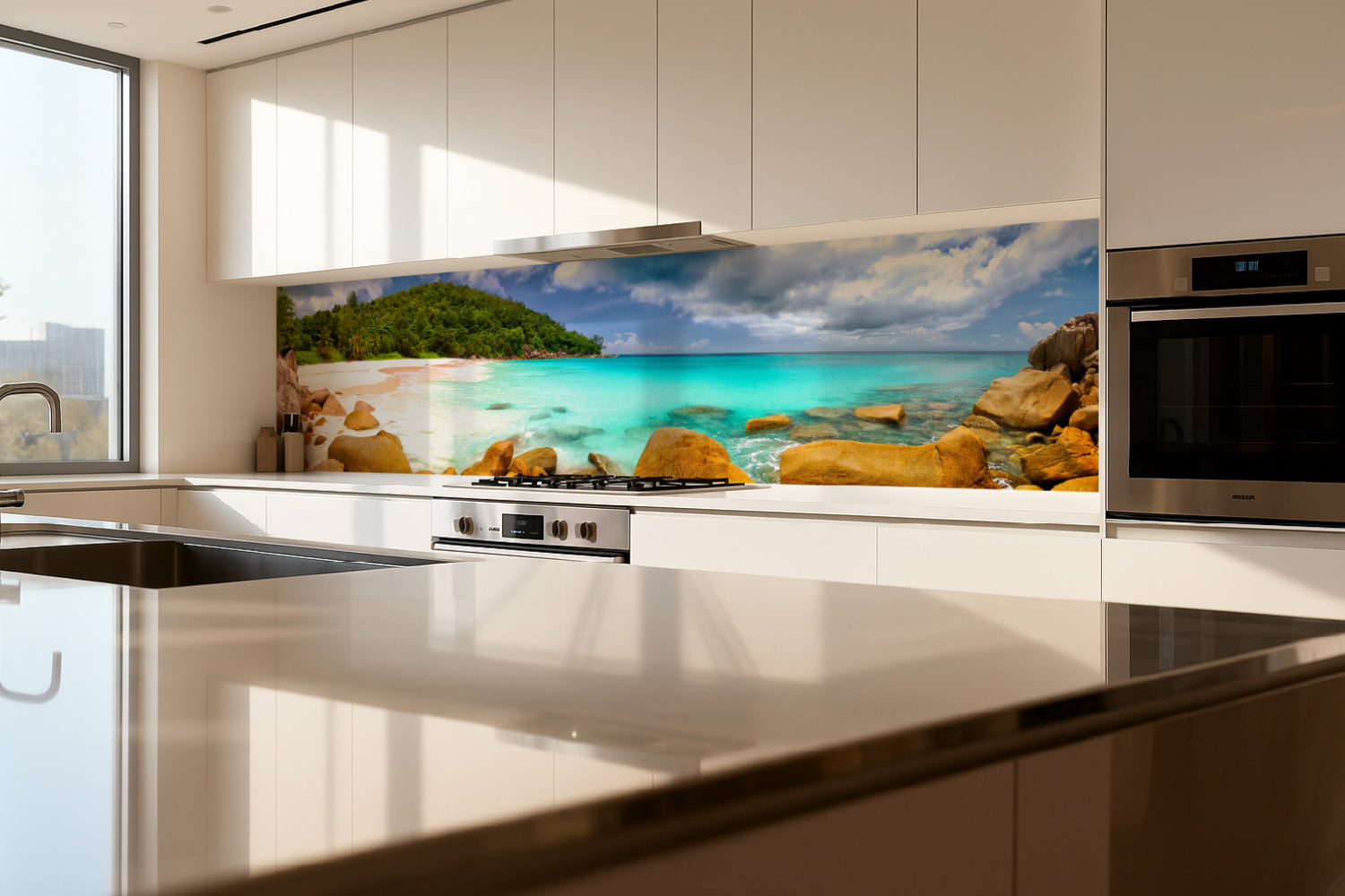 Küchenrückwand Traumstrand Tropisch