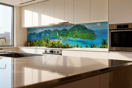 Küchenrückwand Tropische Insel Panorama