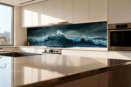 Küchenrückwand Sturm über dem Ozean