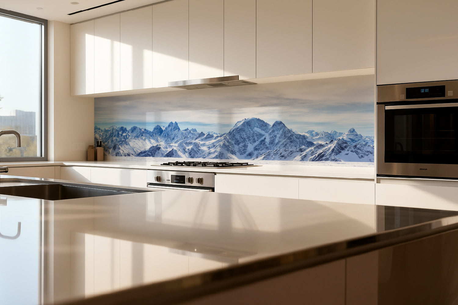 Küchenrückwand Panorama Winterberge