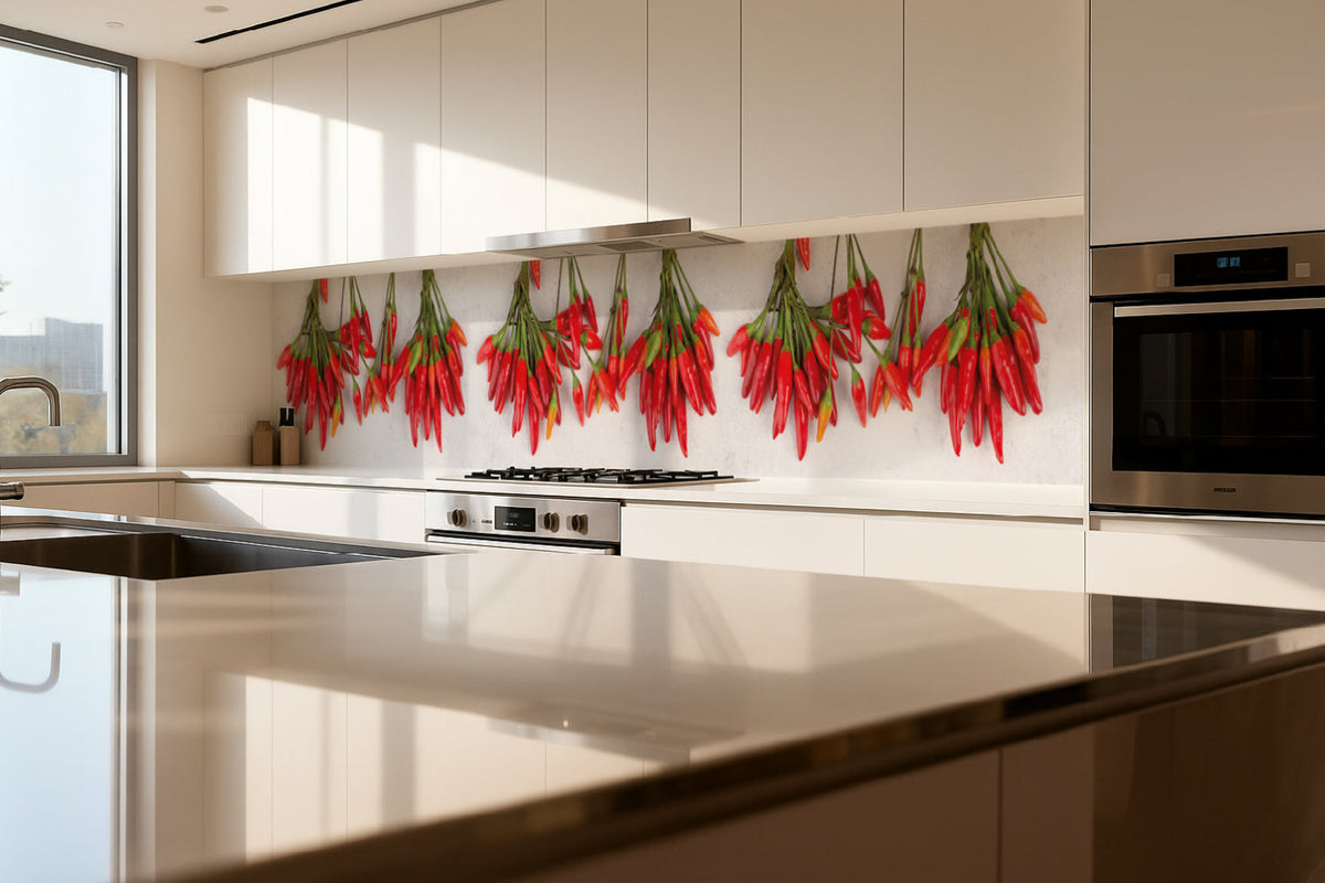 Küchenrückwand Rote Chilischoten