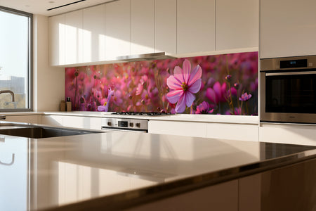 Küchenrückwand Blumenfeld
