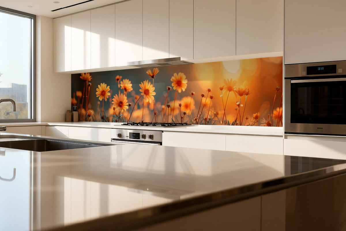 Küchenrückwand Sommerblumen