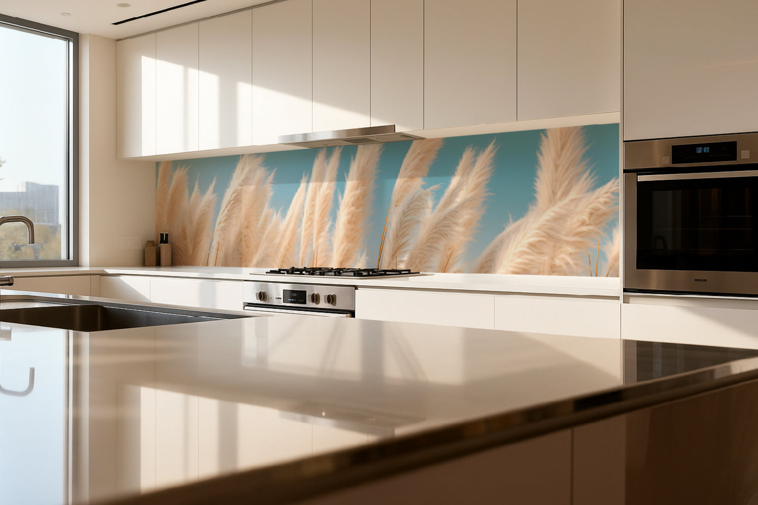 Küchenrückwand Boho Stil Naturmotiv